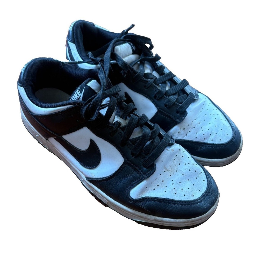 Nike Dunk Low Panda Men's Black White Leather Low Top DD1391-100 Mens 9.5